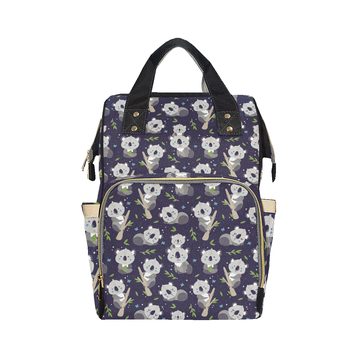 Koala Pattern Print Design 04 Diaper Bag Backpack