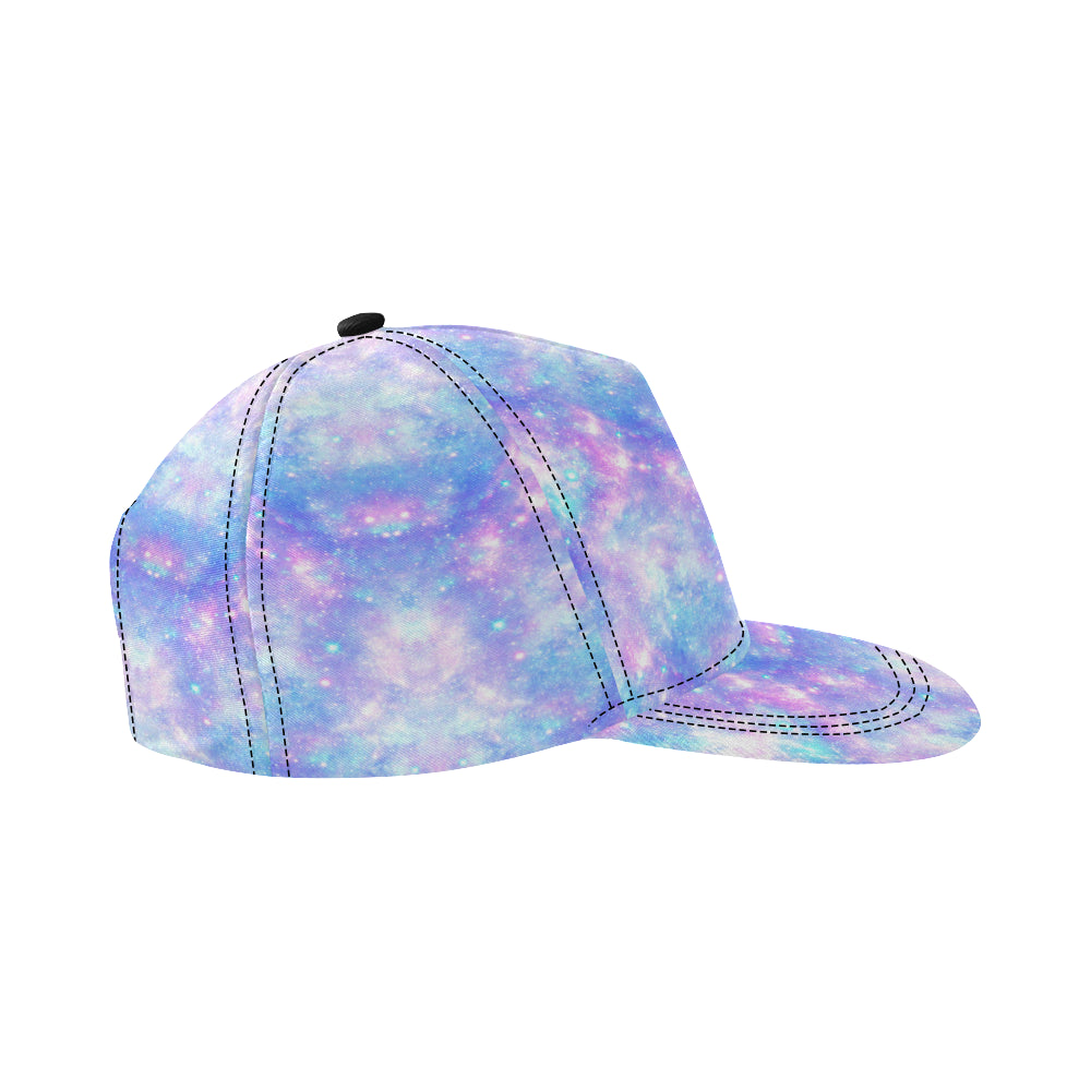 Galaxy Stardust Pastel Color Print Snapback Cap
