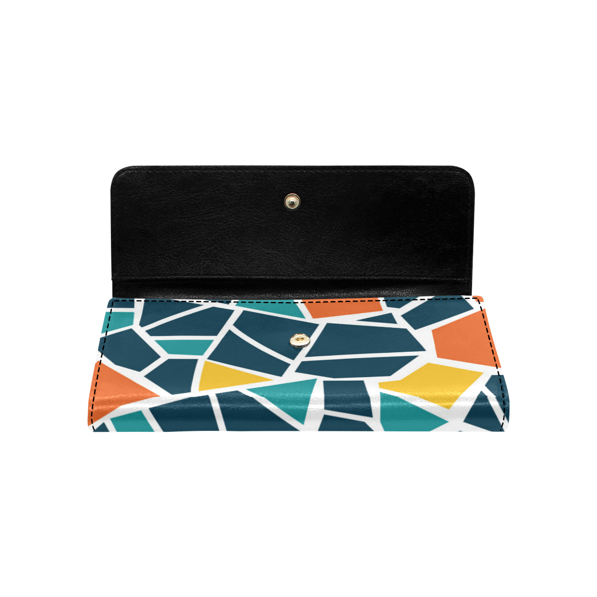 Mosaic Pattern Print Design 02 Women's Trifold Wallet