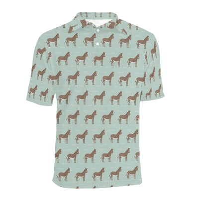 Donkey Print Design LKS402 Men Polo Shirt