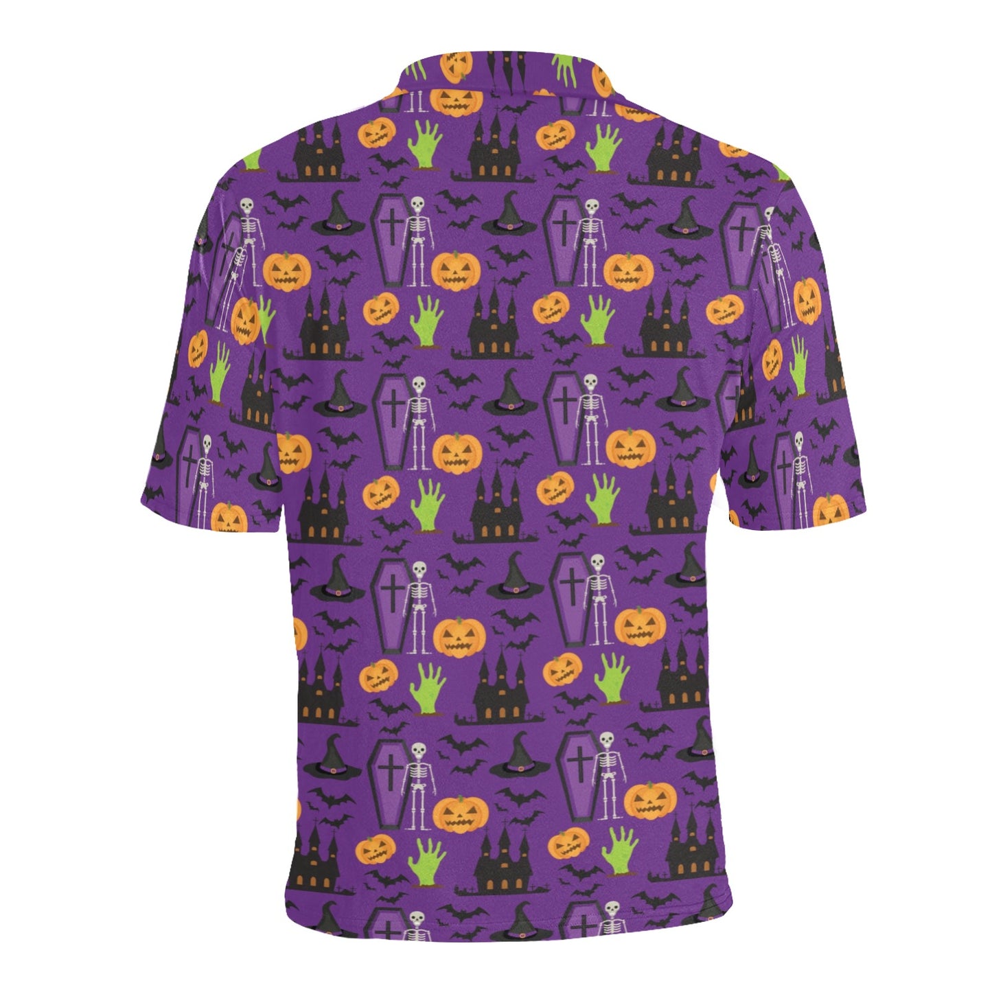 Halloween Print Design LKS403 Men Polo Shirt