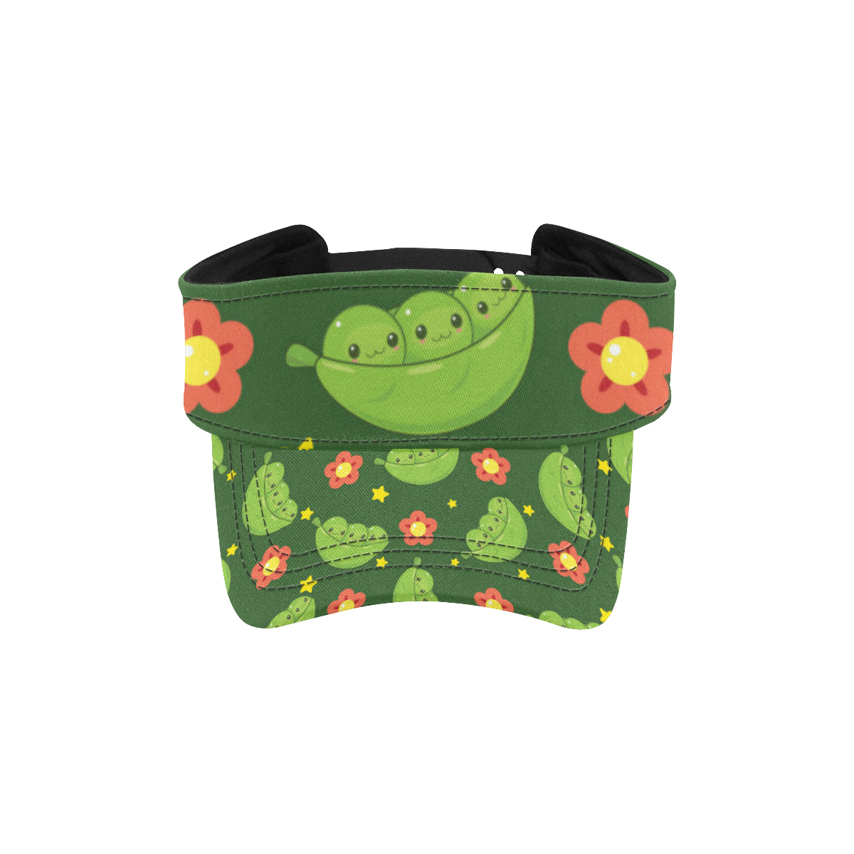 Peas Pattern Print Design A01 Unisex Sun Visor