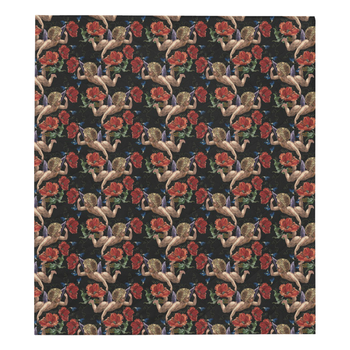 Cupid Pattern Print Design 05 Premium Quilt