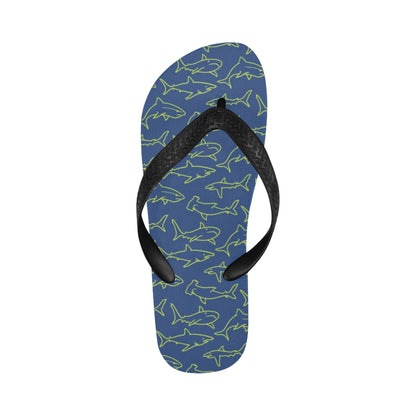 Shark Print Design LKS301 Flip Flops