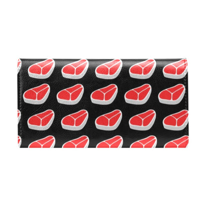Steak Print Design LKS303 Women's Trifold Wallet