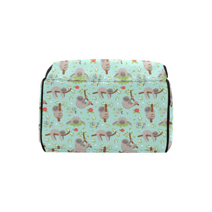 Sloth Print Design LKS305 Diaper Bag Backpack