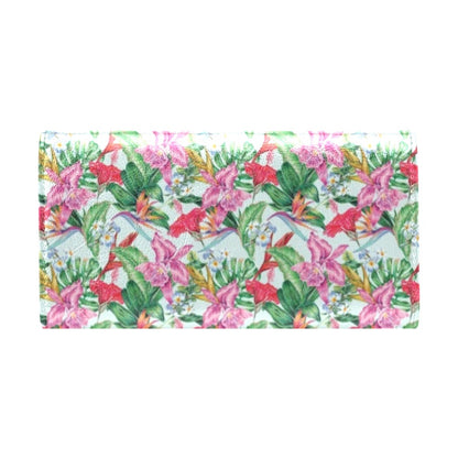 Tropical Flower Print Design LKS304 Women's Trifold Wallet