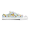 School Bus Back To School Print Design LKS303 Women's White Low Top Shoes