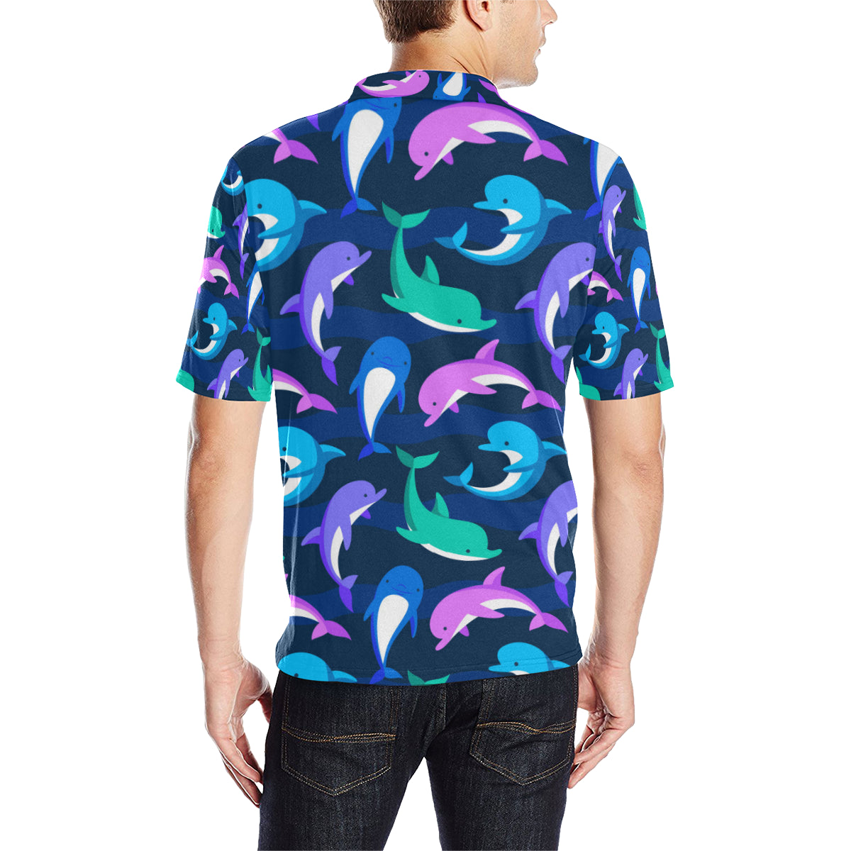 Dolphin Baby Men Polo Shirt