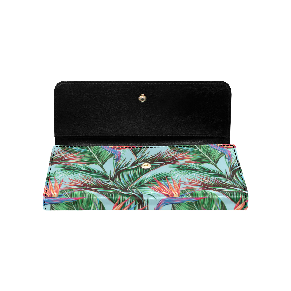 Bird Of Paradise Pattern Print Design BOP01 Women's Trifold Wallet