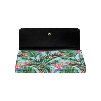 Bird Of Paradise Pattern Print Design BOP01 Women's Trifold Wallet