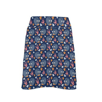 Snail Print Design LKS402 17" Golf & Pickleball Skort with Pockets