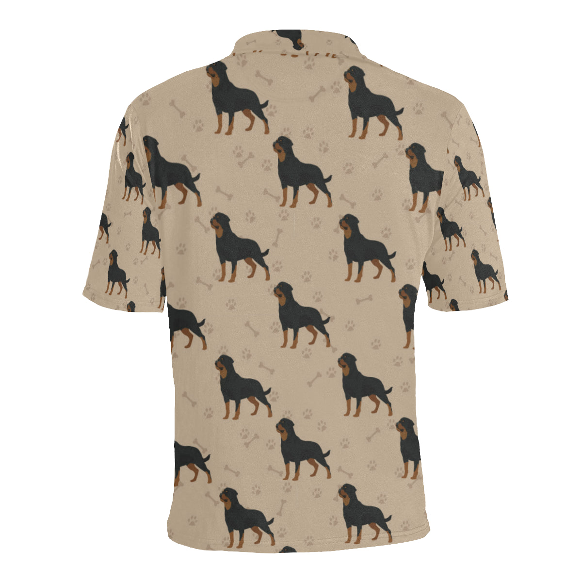 Rottweiler Pattern Print Design A01 Men Polo Shirt