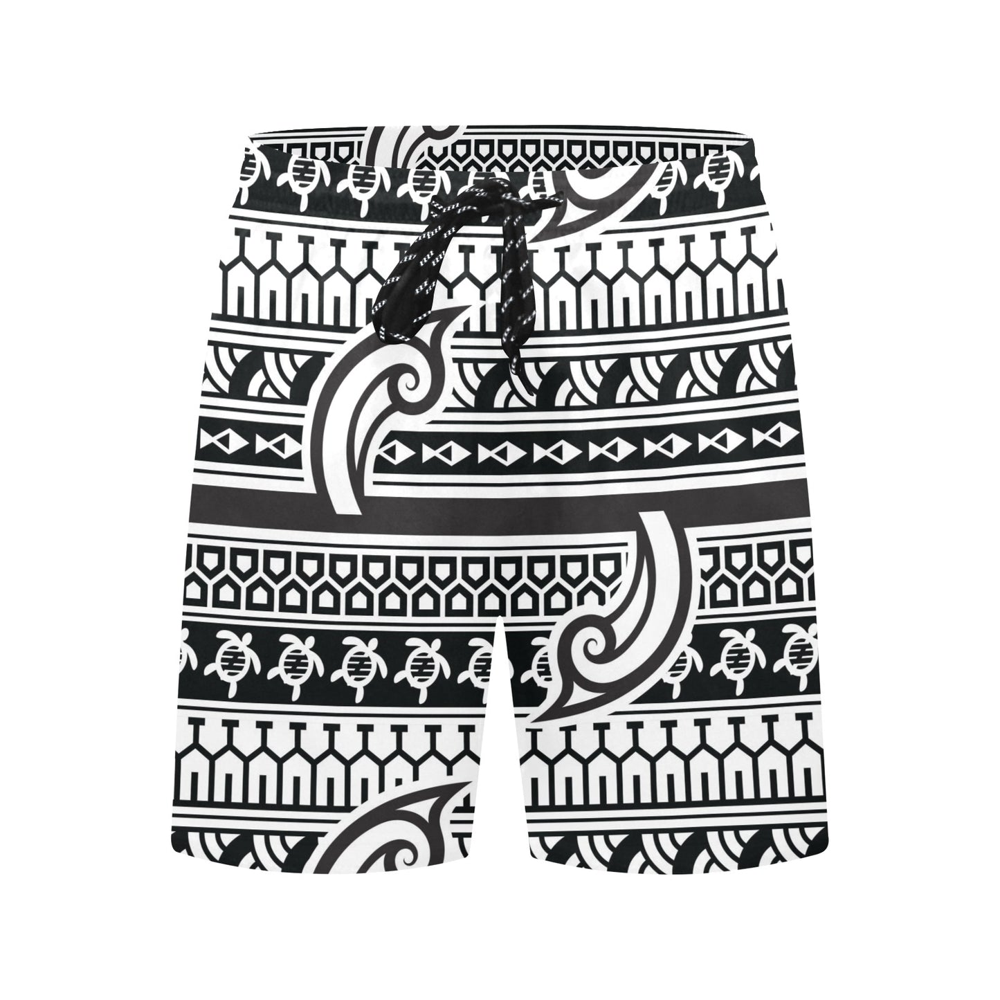Samoan Style Print Design LKS305 Men's Swim Trunks Beach Shorts