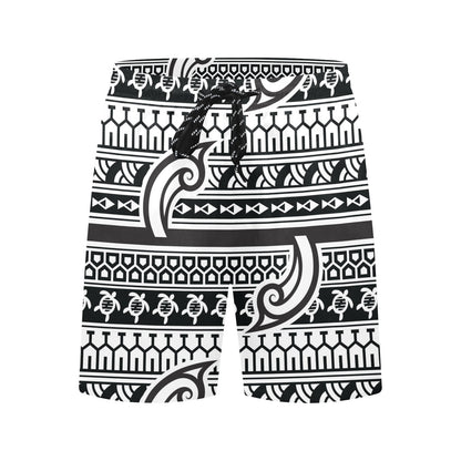 Samoan Style Print Design LKS305 Men's Swim Trunks Beach Shorts