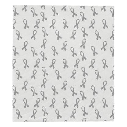 Brain cancer Pattern Print Design 01 Premium Quilt