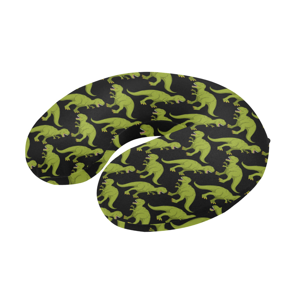 T Rex Pattern Print Design A02 U-Shaped Travel Neck Pillow