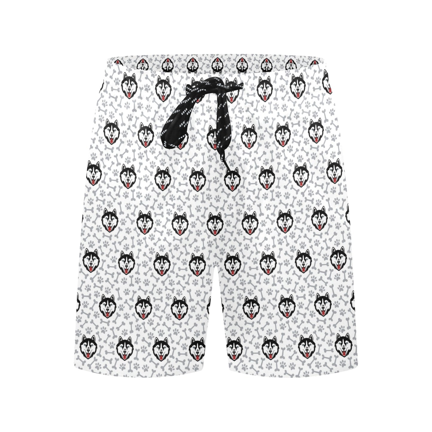 Siberian Huskies Print Design LKS305 Men's Swim Trunks Beach Shorts