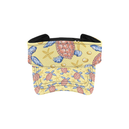 Sea Turtle Pattern Print Design T06 Unisex Sun Visor