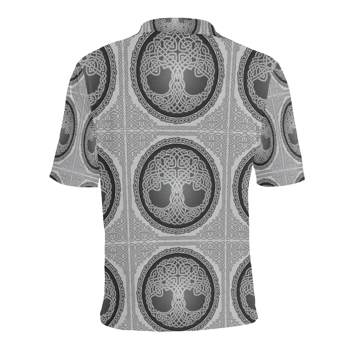 Celtic Tree of life Print Men Polo Shirt