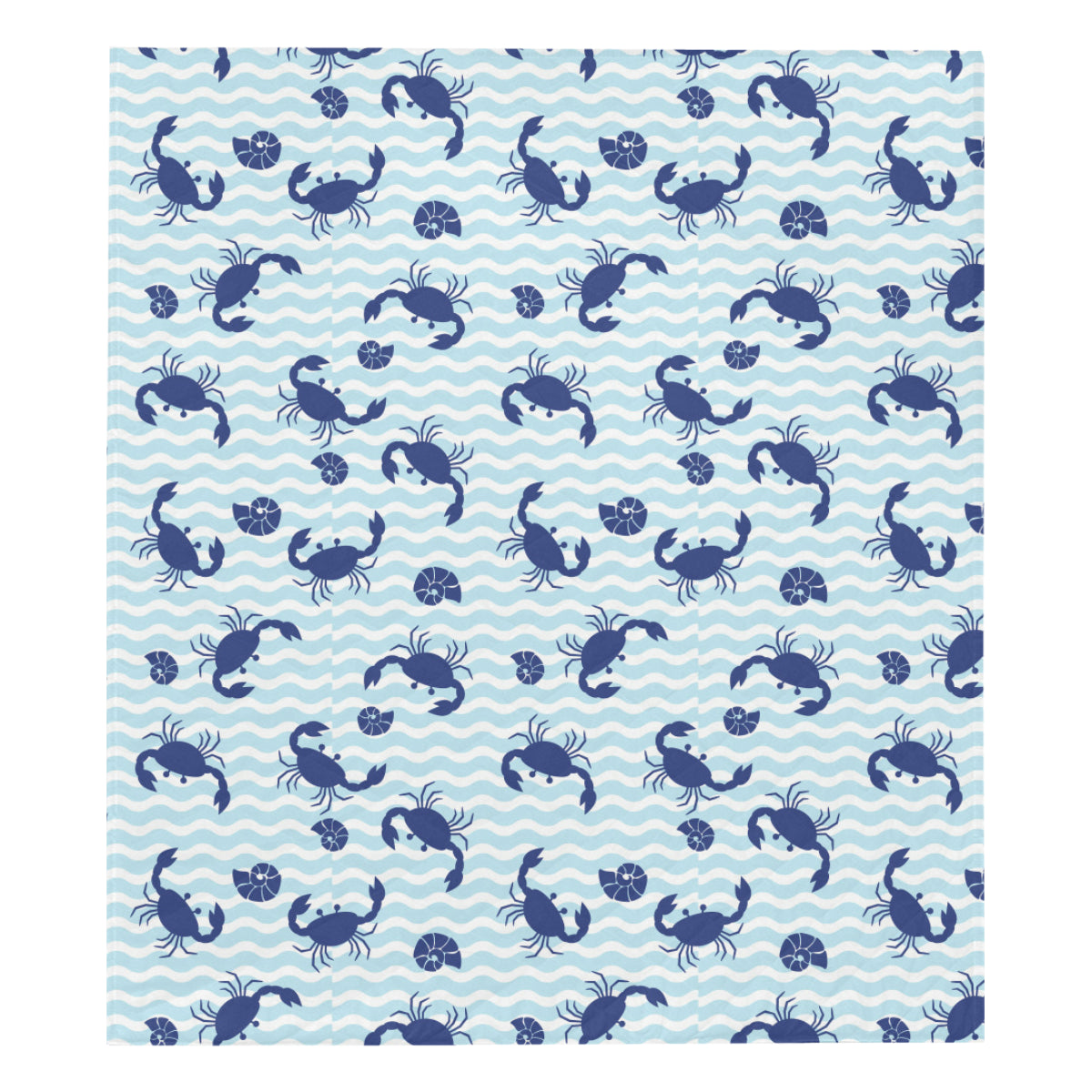 Crab Pattern Print Design 04 Premium Quilt