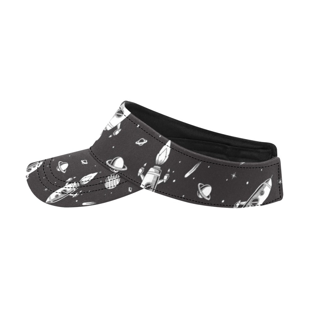Space Rocket Print Design LKS303 Unisex Sun Visor