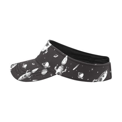 Space Rocket Print Design LKS303 Unisex Sun Visor