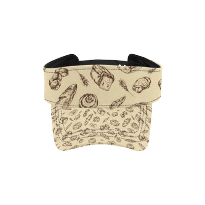 Bread Pattern Print Design 04 Unisex Sun Visor