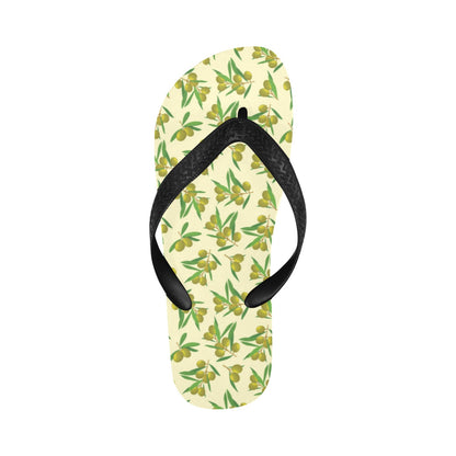 Olive Print Design LKS302 Flip Flops