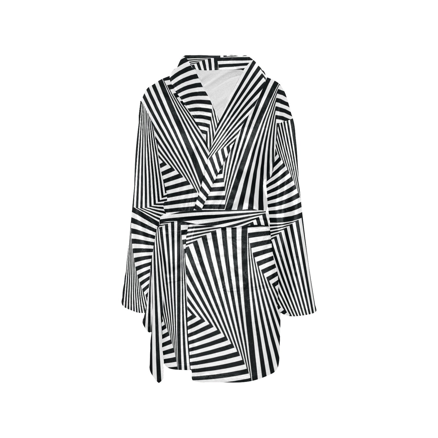 Vortex Print Design LKS302 Women's Fleece Robe