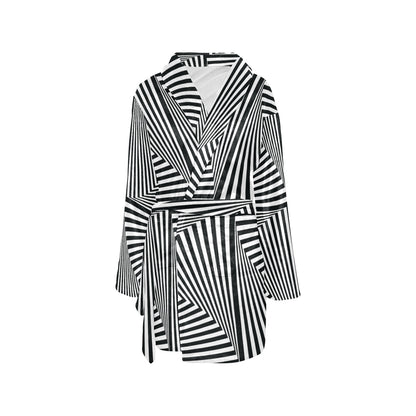 Vortex Print Design LKS302 Women's Fleece Robe