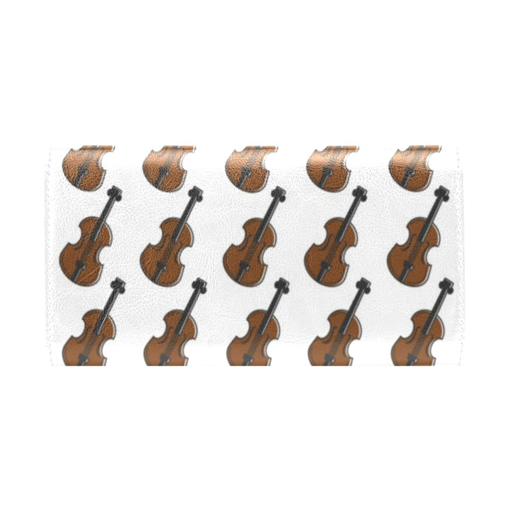 Violin Print Design LKS405 Women's Trifold Wallet