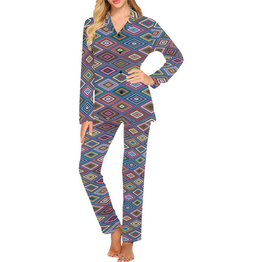 Southwestern Design Women's Long Pajama Set