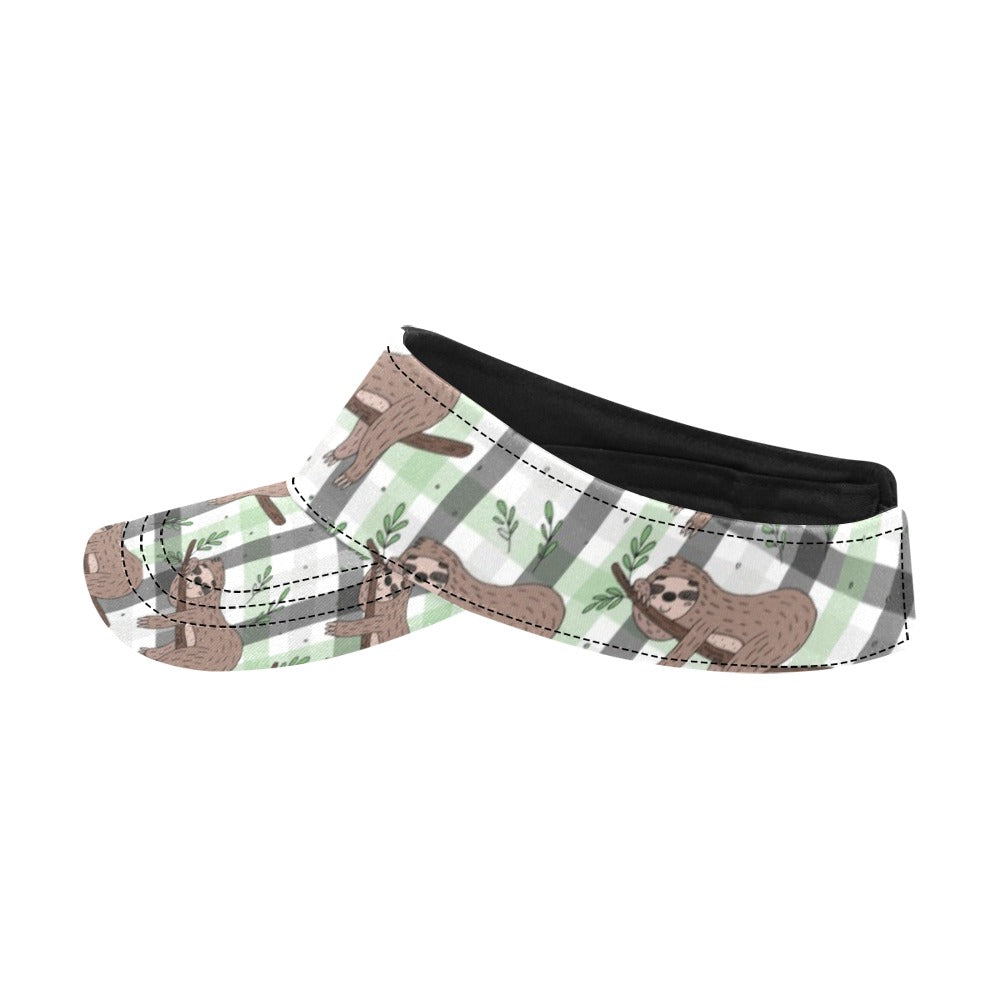 Sloth Print Design LKS301 Unisex Sun Visor