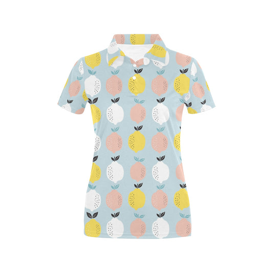 Citrus  Pattern Print Design 03 Women's Polo Shirt