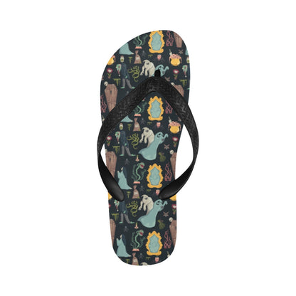 Creepy Print Design LKS303 Flip Flops