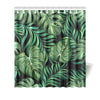 Green Fresh Tropical Palm Leaves Shower Curtain