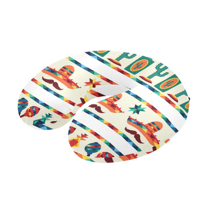 Maracas Mexican Pattern Print Design 01 U-Shaped Travel Neck Pillow