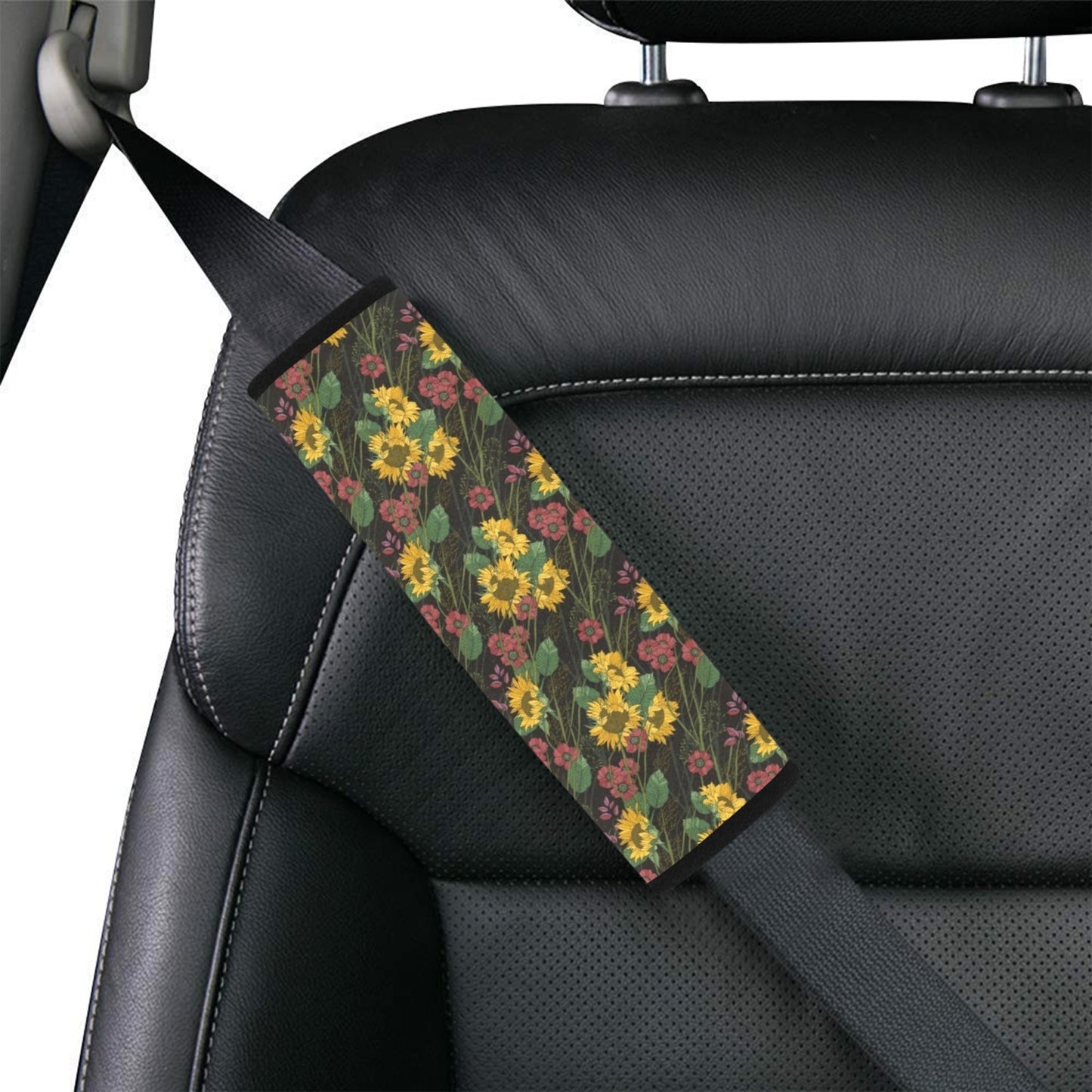 Sunflower Print Design LKS303 Car Seat Belt Cover