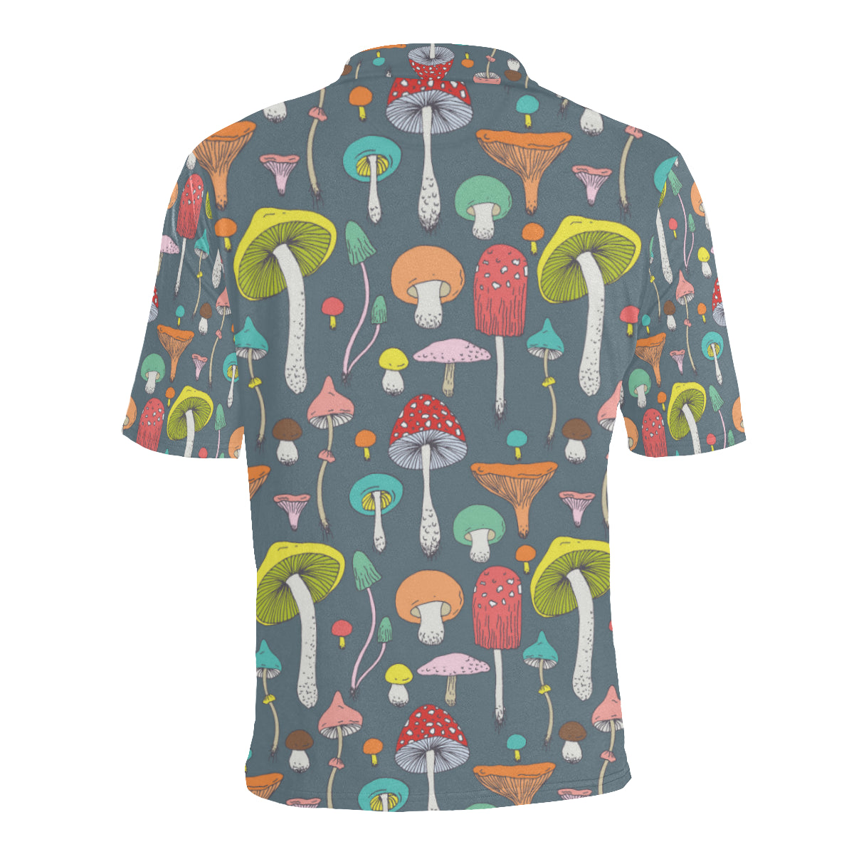 Mushroom Pattern Print Design A03 Men Polo Shirt