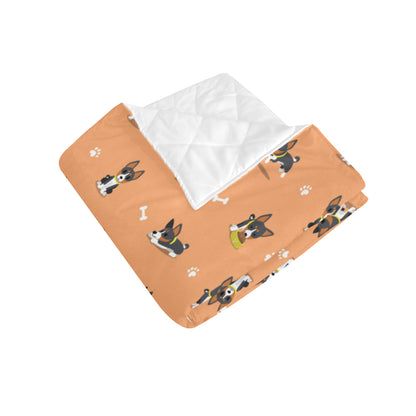 Basenji Pattern Print Design 01 Premium Quilt