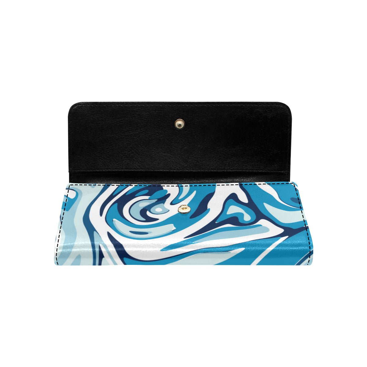 Liquid Pattern Print Design 05 Women's Trifold Wallet