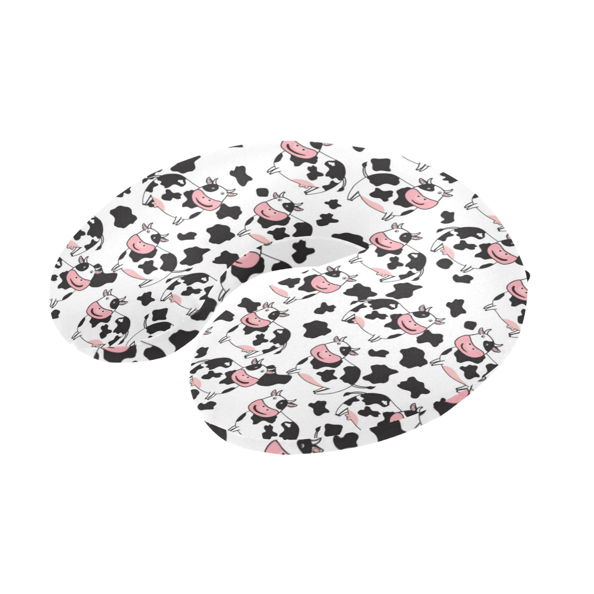 Cow Pattern Print Design 02 U-Shaped Travel Neck Pillow