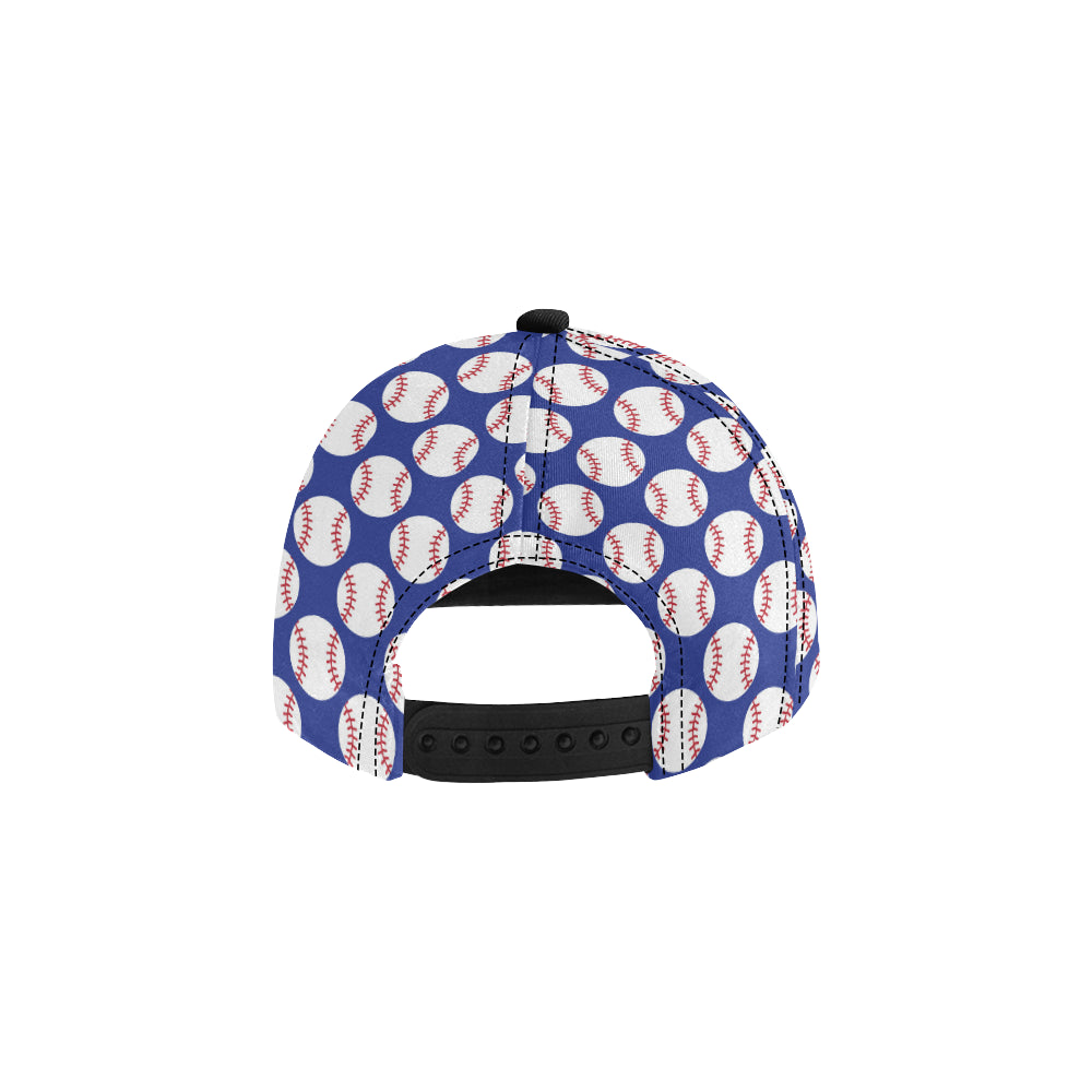 Baseball Blue Background Snapback Cap