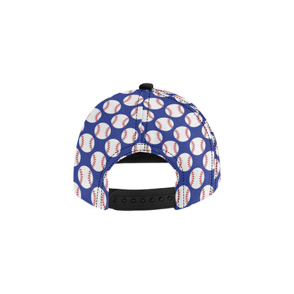 Baseball Blue Background Snapback Cap