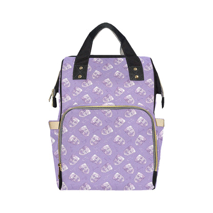 Acting Mask Pattern Print Design 05 Diaper Bag Backpack