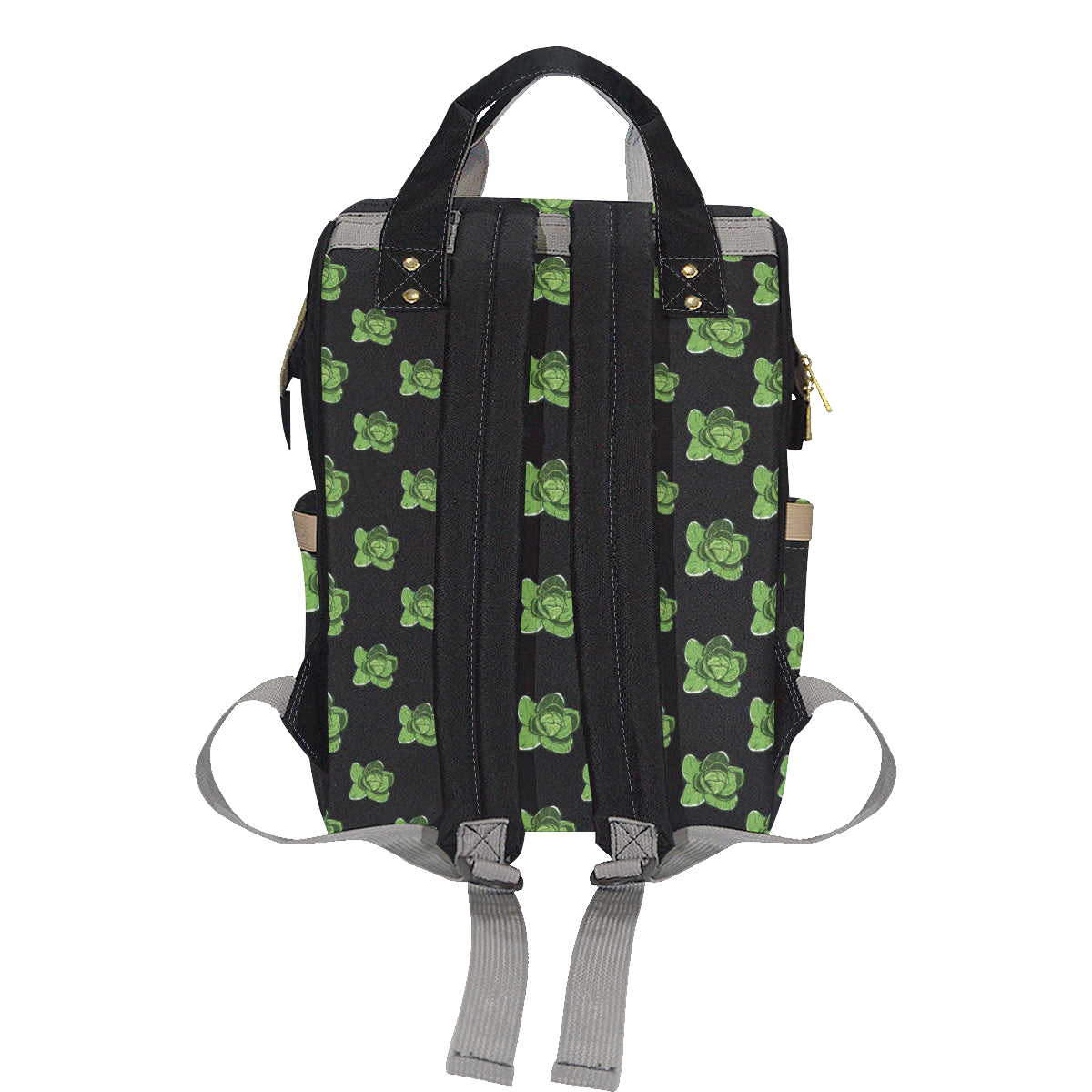 Cabbage Pattern Print Design 03 Diaper Bag Backpack
