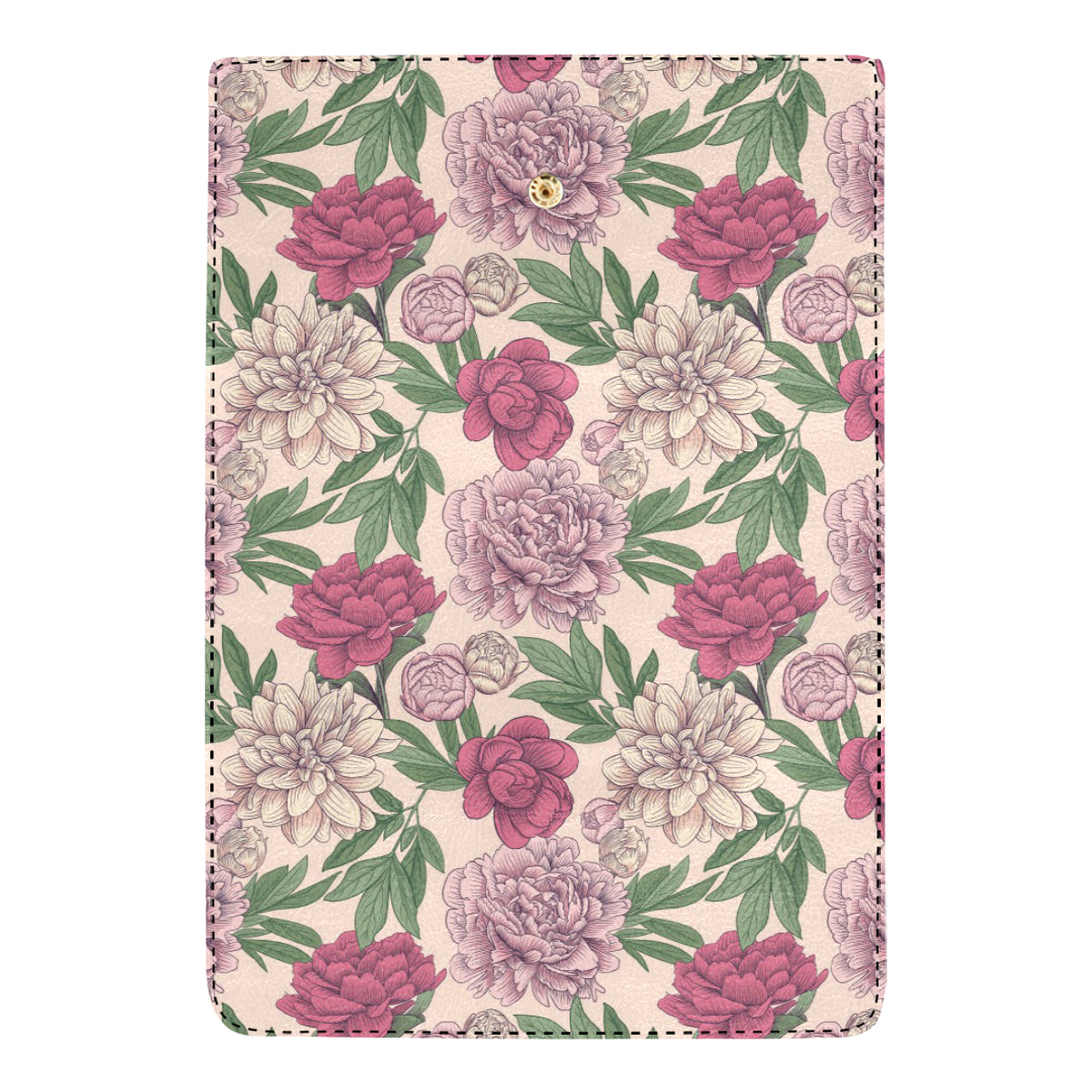 Peony Pattern Print Design A01 Women's Trifold Wallet