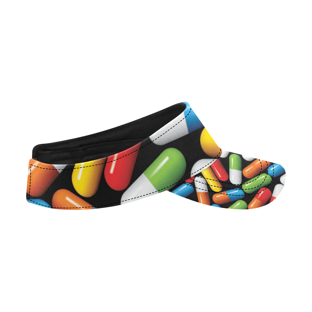 Pill Pattern Print Design A02 Unisex Sun Visor
