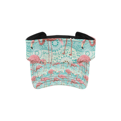 Flamingo Background Themed Print Unisex Sun Visor